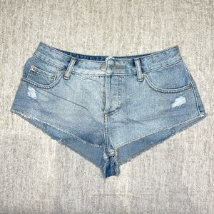 High Waist Jean Shorts